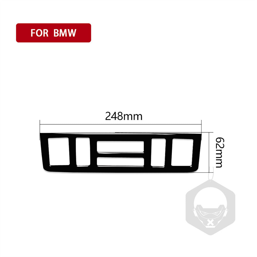 Gloss Black Central Control CD Lower Panel Cover for BMW 3 Series E46 1998-2005