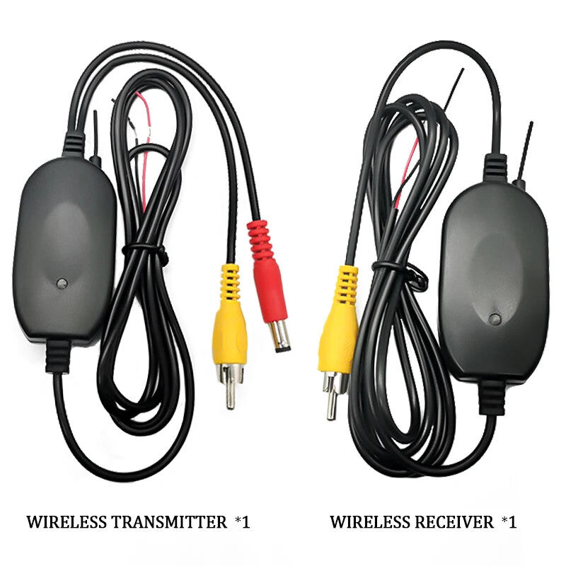 Car Wireless Rear View Camera Wiring 2.4GHz 12V Reverse Transmitter Receiver Kit