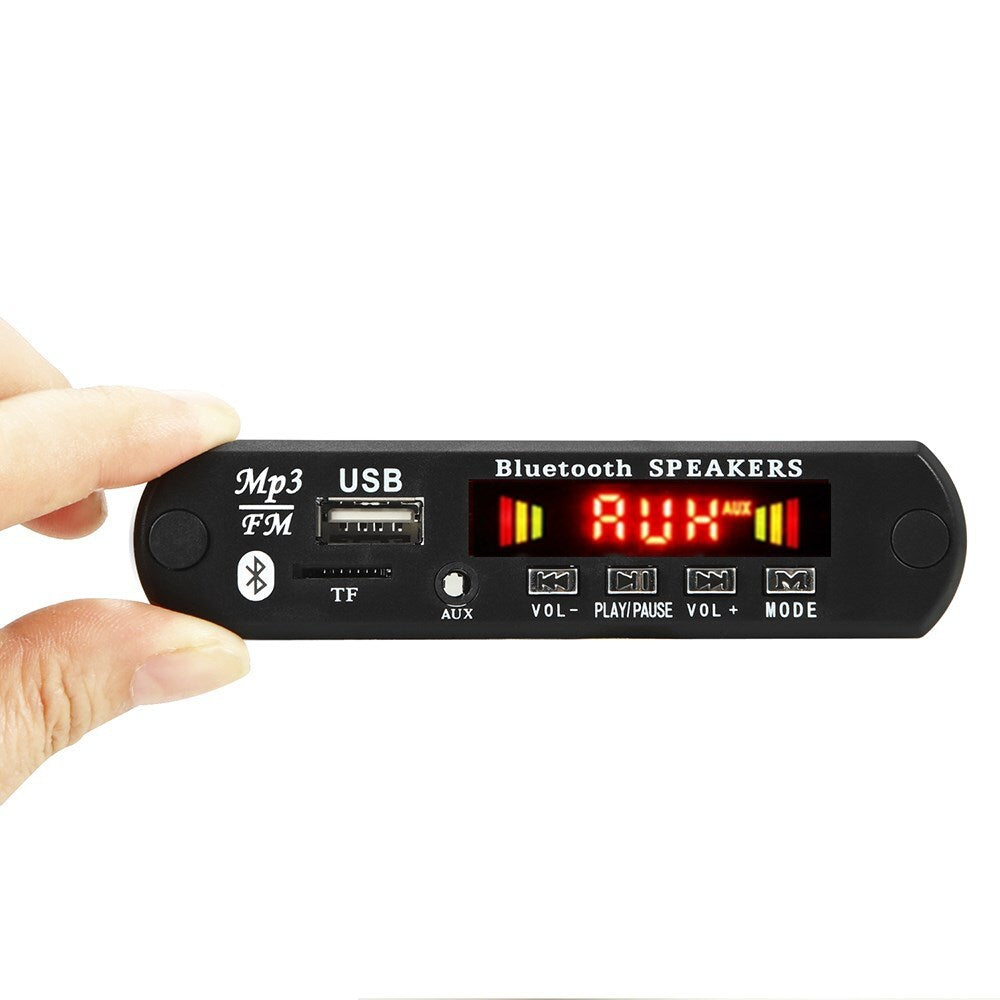 Car FM Radio Module Support USB AUX Audio Bluetooth Decoder Board Amplifier Trim