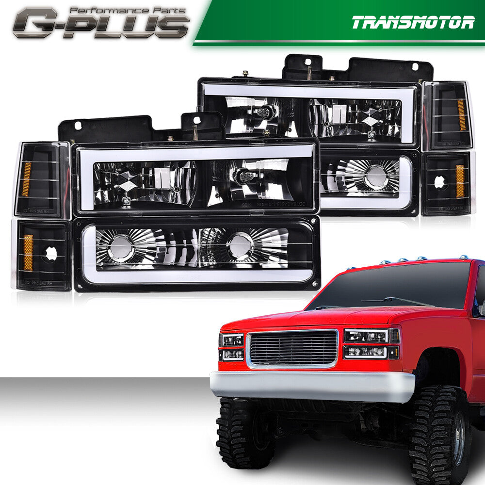 1994 - 1998 C10 C/K Silverado LED DRL Tianshui+ Sky Blue Red