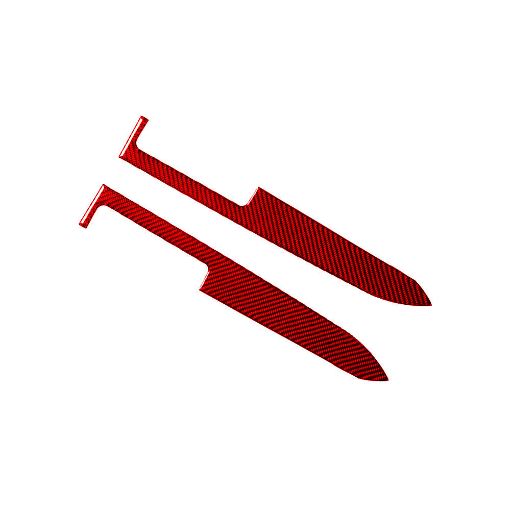 Red Carbon Fiber Interior Door's Panel Cover Trim for Ford for Mustang 2005-2009