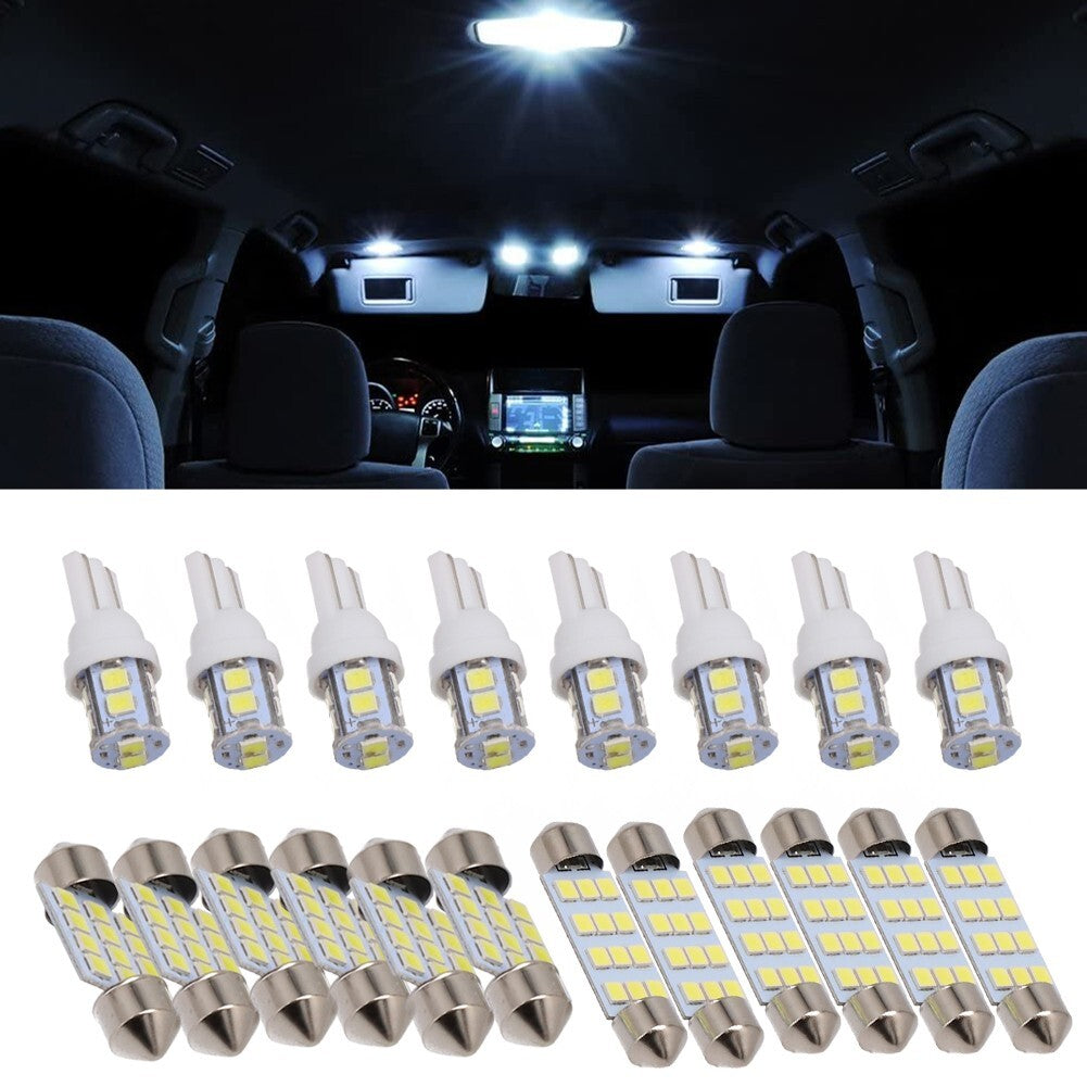 Interior Light License Plate Lamp Garden Indoor LED Parts White 20 Pcs