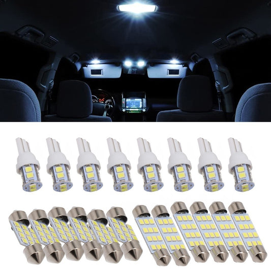 Interior Light License Plate Lamp Garden Indoor LED Parts White 20 Pcs