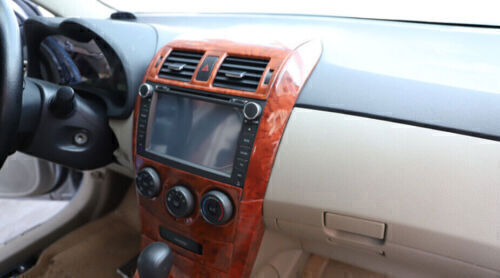 for Toyota for Corolla 09-13 Wood Peach Grain Center Console AC Knob Panel Trim 1X