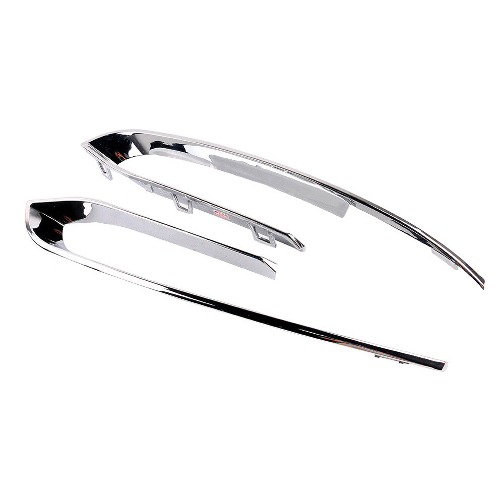 2x Front Left Right Bumper Chrome Trim Panel for BMW F10N Sedan 528i 535i 550i