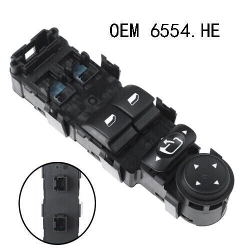 for Citroen C4 04-10 965146427 6554.HE Front Left Master Power Window Switch NEW