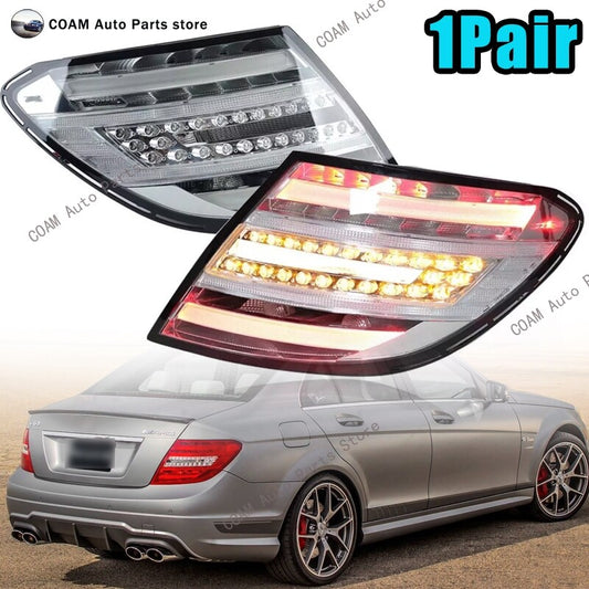 pair of transparent LED taillights are available on the 2011-2014 for Mercedes-Benz C-Class W204.