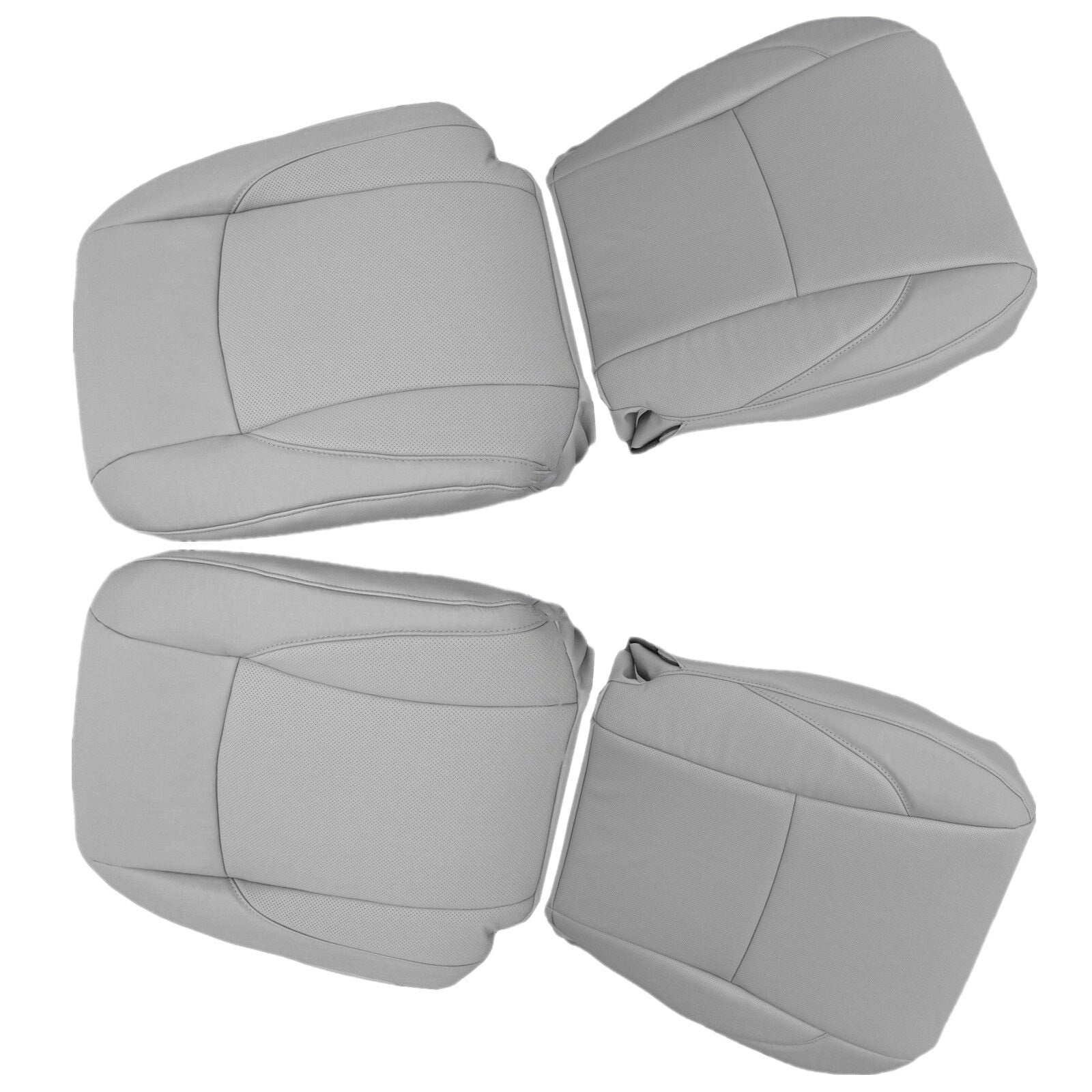 For 2007-12 for Lexus ES350 Front Driver+Passenger Bottom+Top for Seat Cover Light Gray