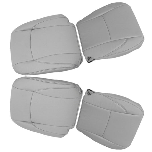 For 2007-12 for Lexus ES350 Front Driver+Passenger Bottom+Top for Seat Cover Light Gray