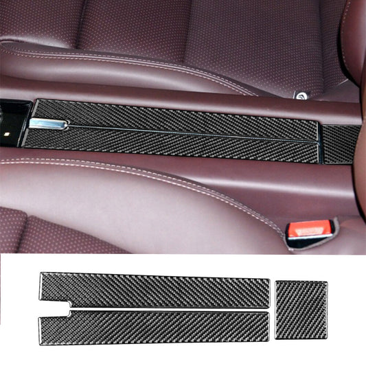Carbon Fiber Car Rear Armrest Box Panel Cover Fit for Porsche for Panamera 2010-2016