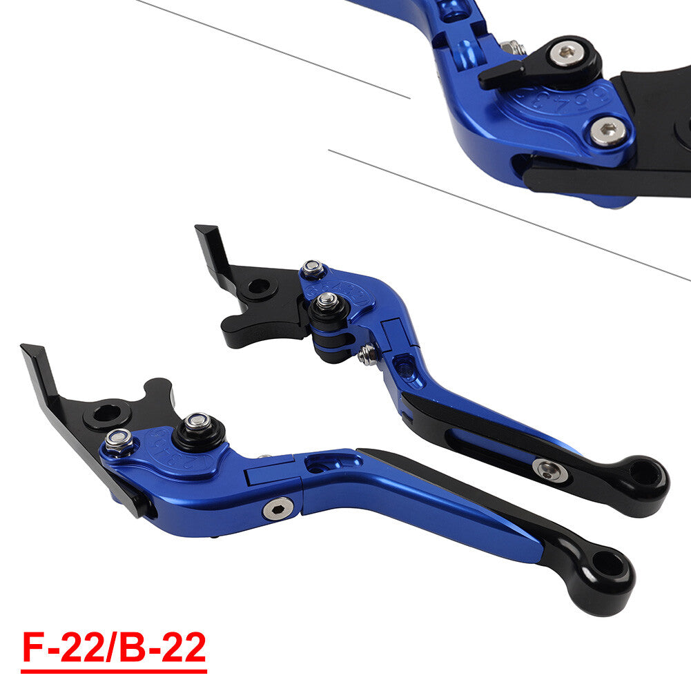 Blue Folding Extendable Brake Clutch Levers for BMW S1000RR 2010-14 S1000R 2014