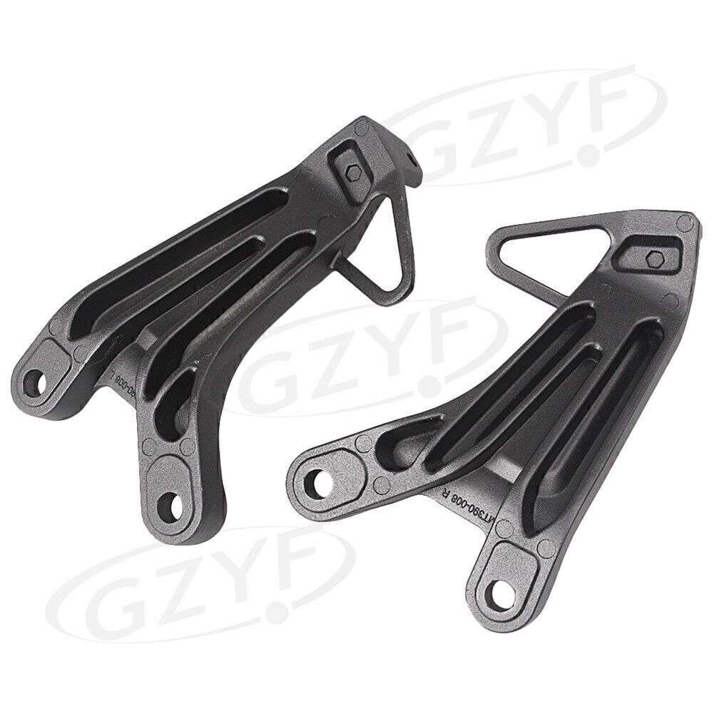 2x Rear Footrest Foot Pegs Rest Pedals Kit for Honda CBR 600 RR 2003-2004 Black