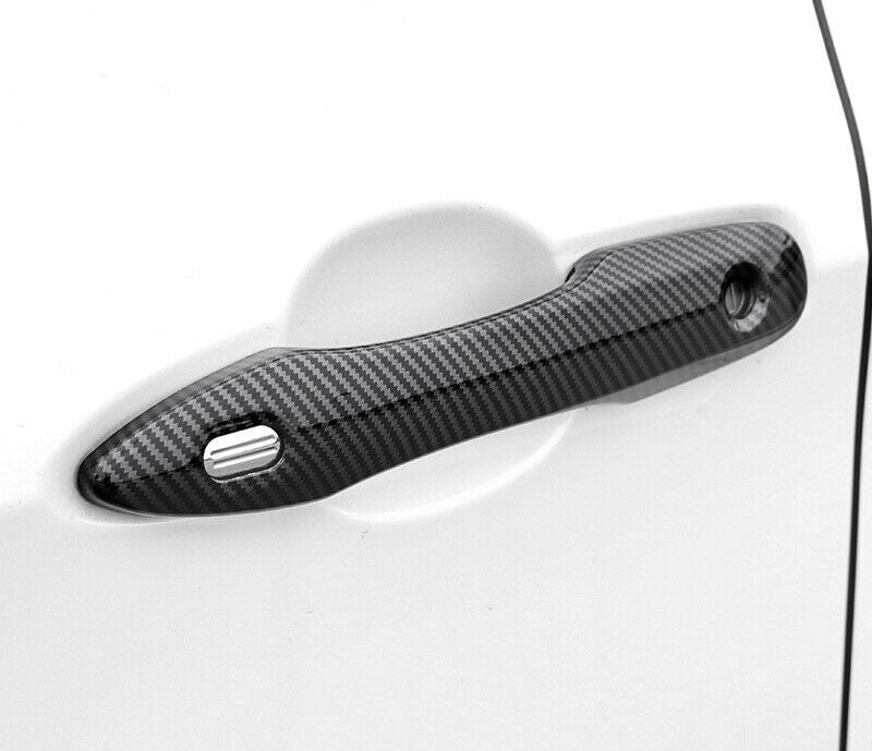 for Toyota for Camry 2018-2023 Carbon Fiber ABS Exterior Side Door Handle Cover Trim