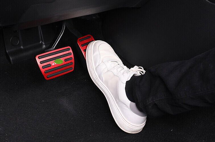 for Honda for Civic 2022-2024 Red Aluminum Brake Pedal Accelerator Pedal Cover Trims