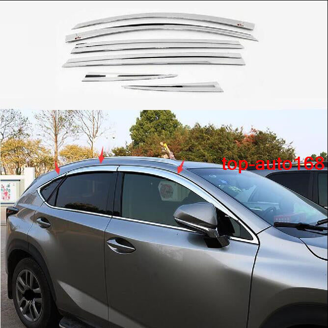 for LEXUS NX200T NX300h 2015-21 Window Wind Visors Sun Rain Guard Vent Deflector