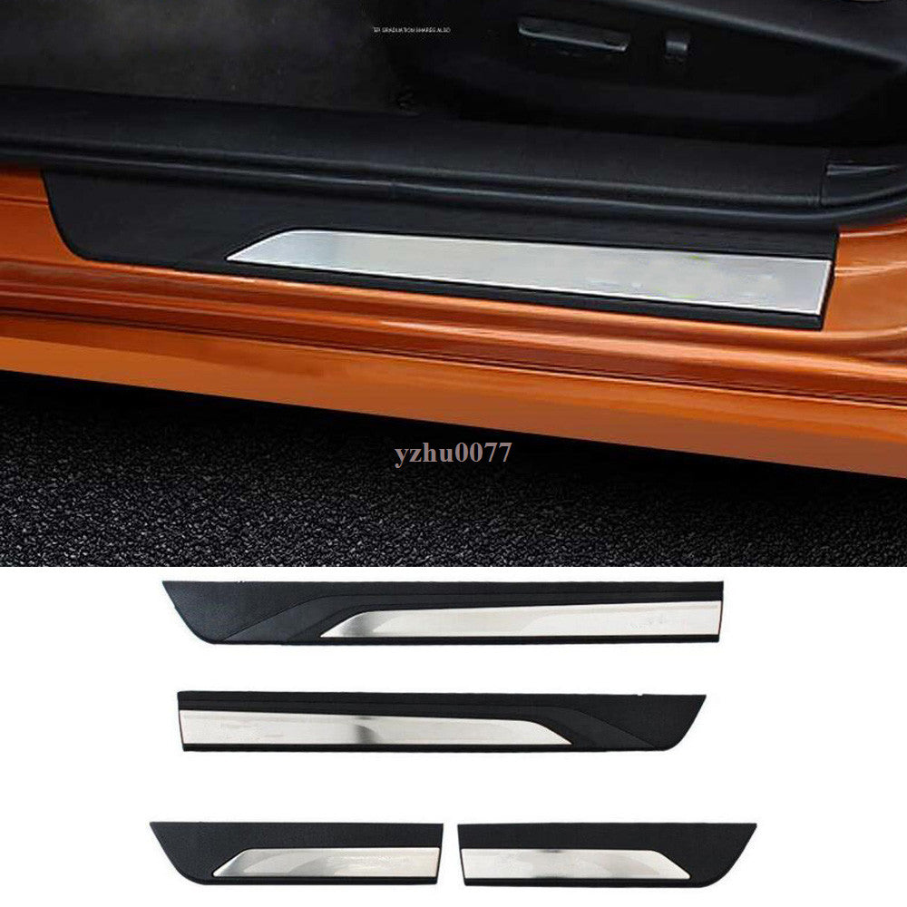 4X For 10th for Honda for Civic 2016-2021 Accessories Door Sill Scuff Plate Cover Guard