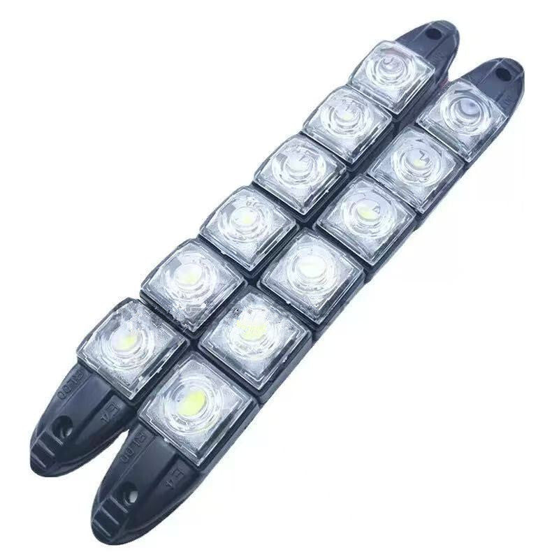 Car Led DRL Daytime Running Day Light Flexible 6LED Waterproof Driving Fog Bulb