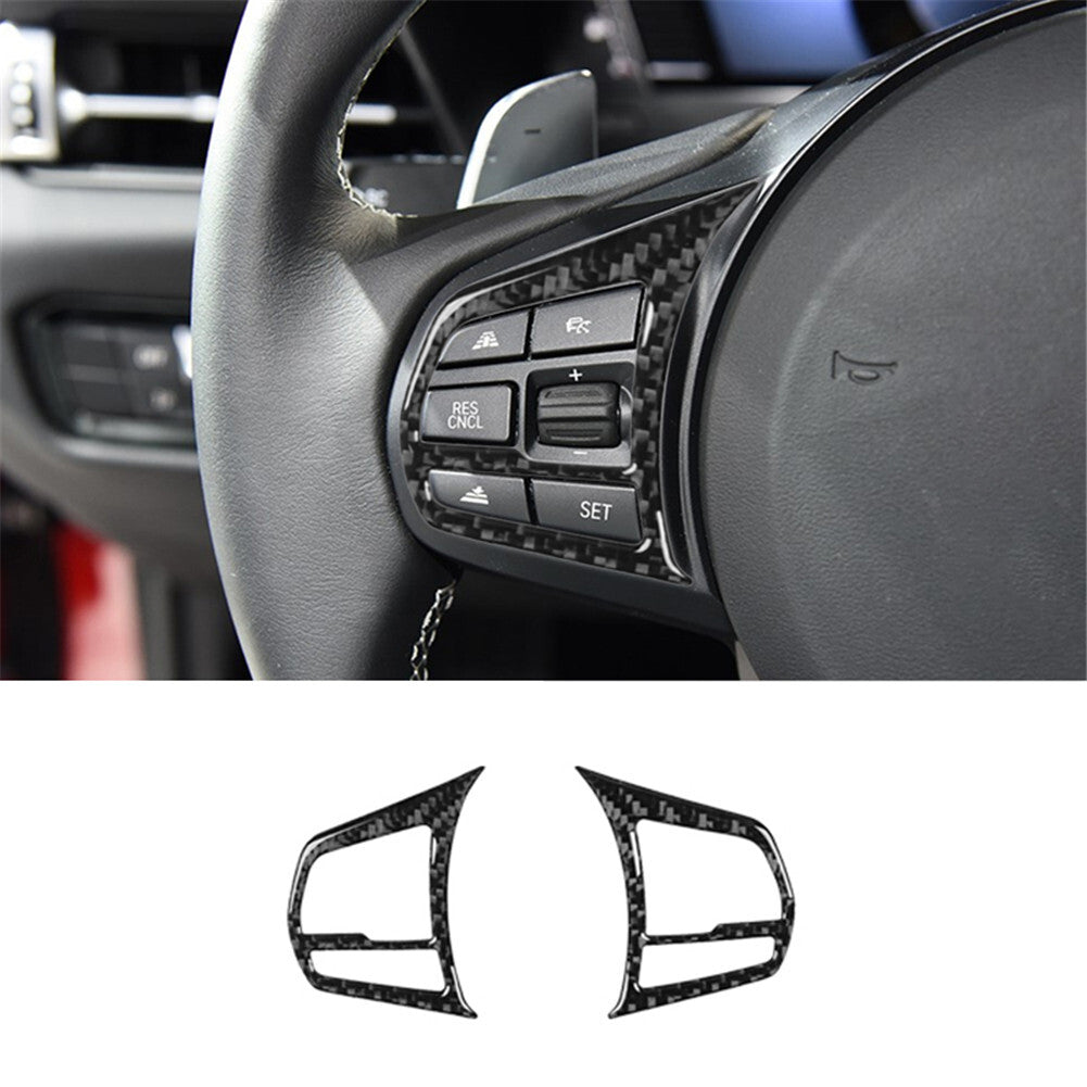 Carbon Fiber Inner Steering Wheel Knob Trim for Toyota Supra A90