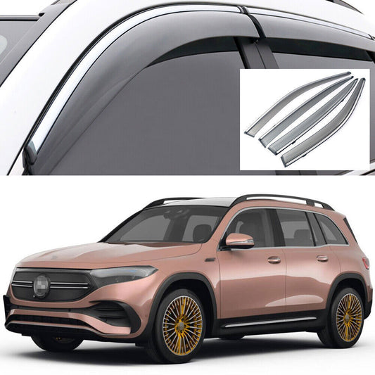 4X Window Deflector Visors Rain Guards Vent Shade for 22-2024 for Mercedes-Benz EQB