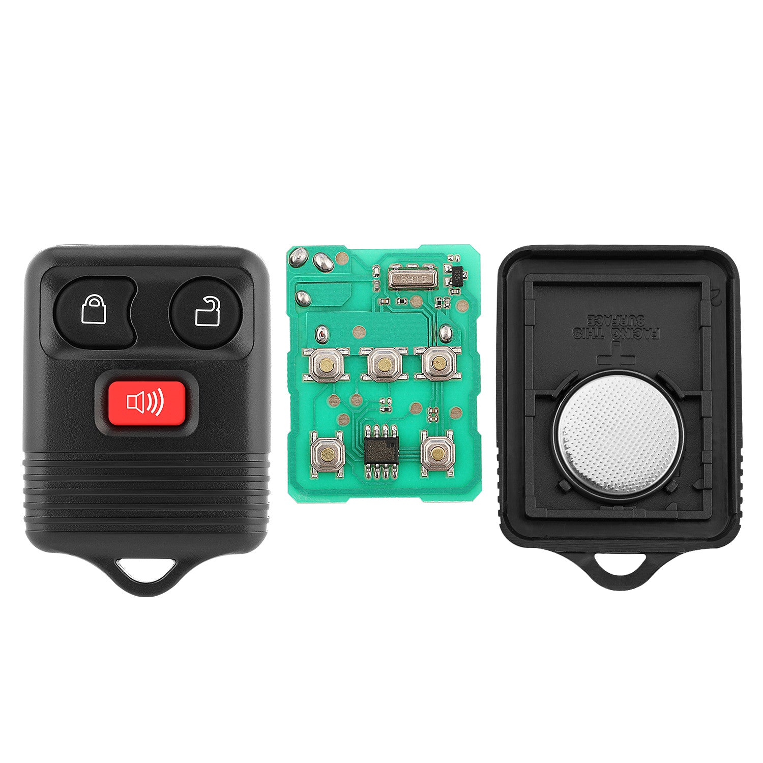 2x Keyless Entry Remote Control Key Fob Clicker Transmitter Replacement for