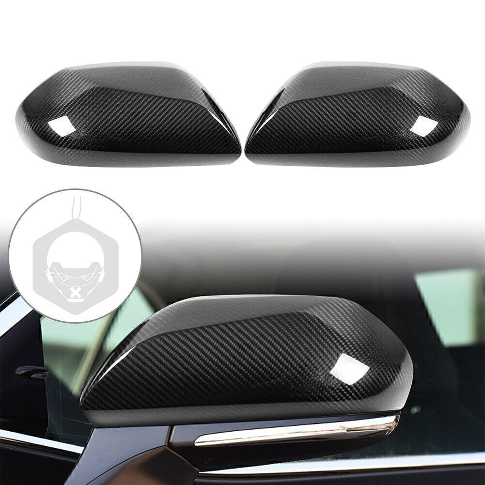 for TOYOTA for CAMRY LE SE XLE XSE 2018-2020 Carbon Fiber Side Mirror Cover Cap Trim