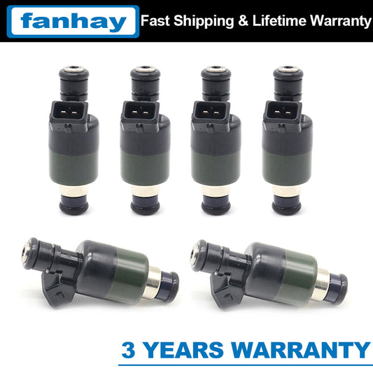 Set of 6 17089625 Fuel Injectors 1992-95 for Isuzu Rodeo for Honda Passport 3.2L NEW