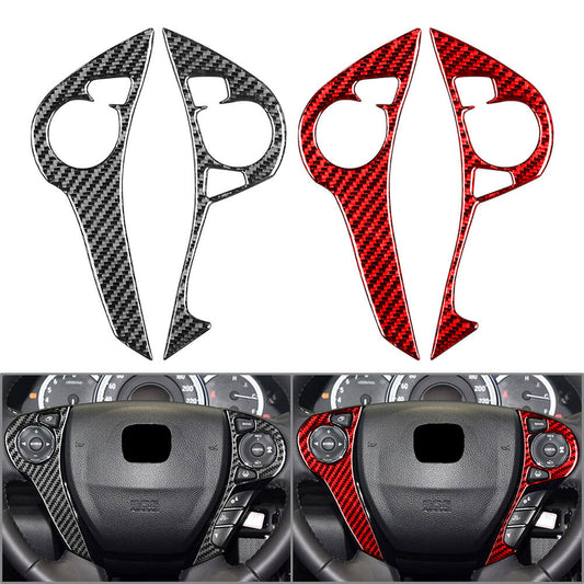 Carbon Fiber Steering Wheel Button Cover Fit for Honda Accord 2013-2017 2014
