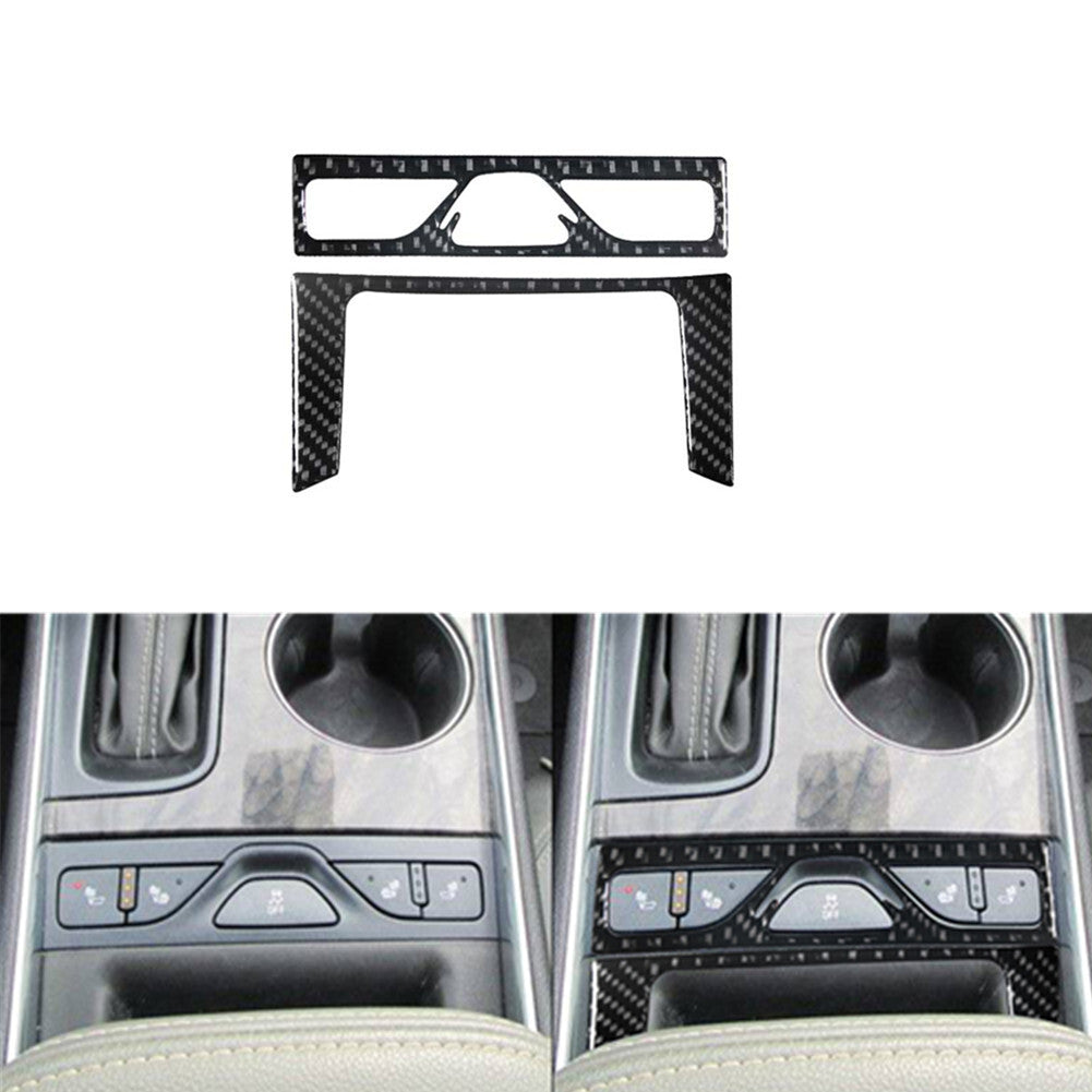2X for Seat Button Frame Trim Type B Cover Carbon Fiber for Chevy Impala 2014-2020
