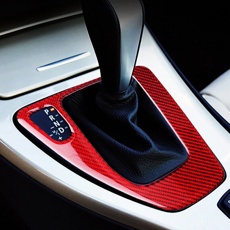 Real Carbon Fiber Car Gear Shift Panel Cover Trim for BMW 3 Series E90 E92 E93