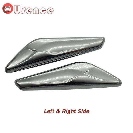 A Pair Fender Trim Finisher Chrome Front Left Right Side for BMW X3 X4 F25 F26