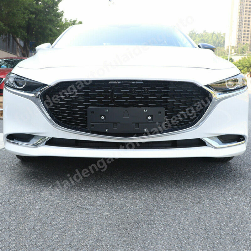 for Mazda 3 Axela 2019-2023 Chrome ABS Front Bumper Fog Light Lamp Cover Trims