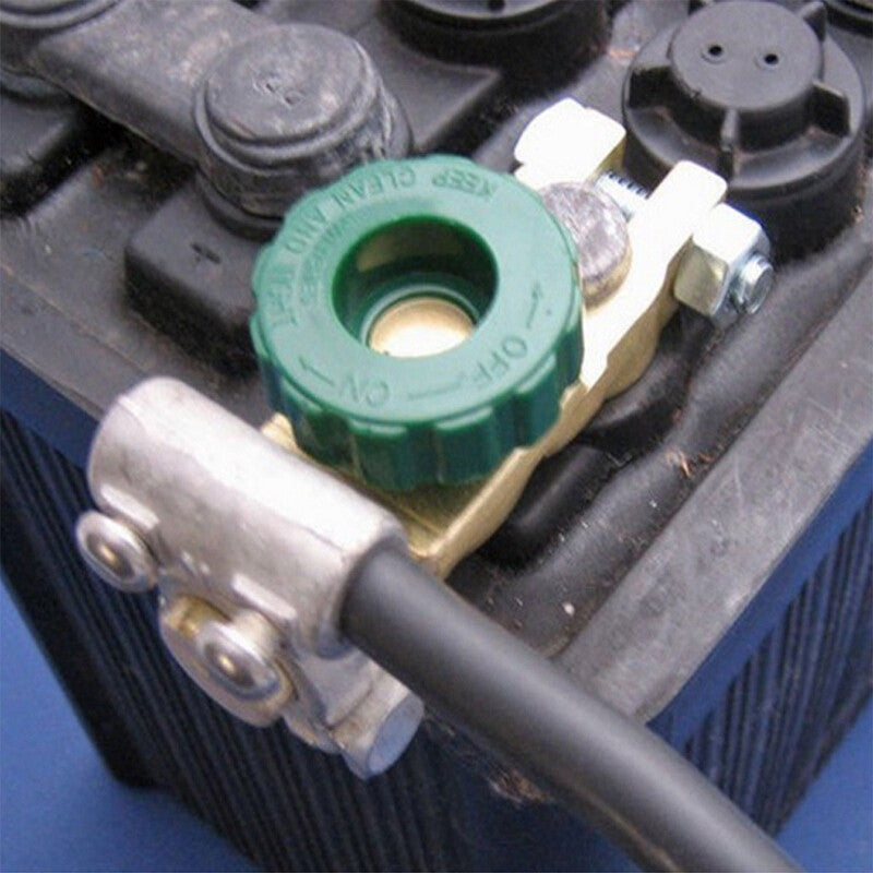 Automotive battery connection terminal quick disconnect main disconnect switch trim