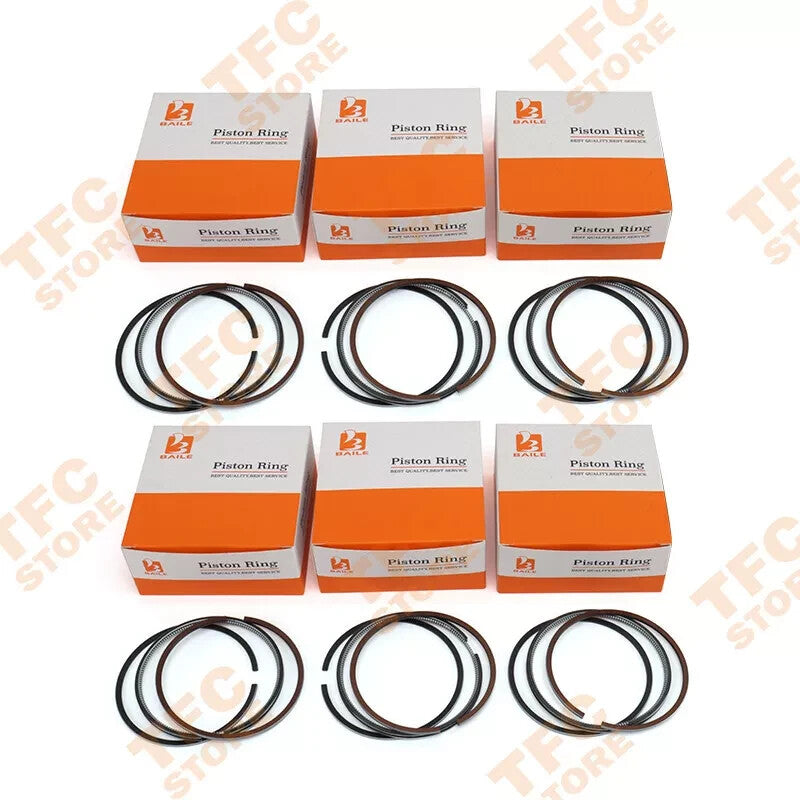 6 Set Piston Ring for Mitsubishi S6E Engine 34417-02012 94mm2.5HK+2+4.5
