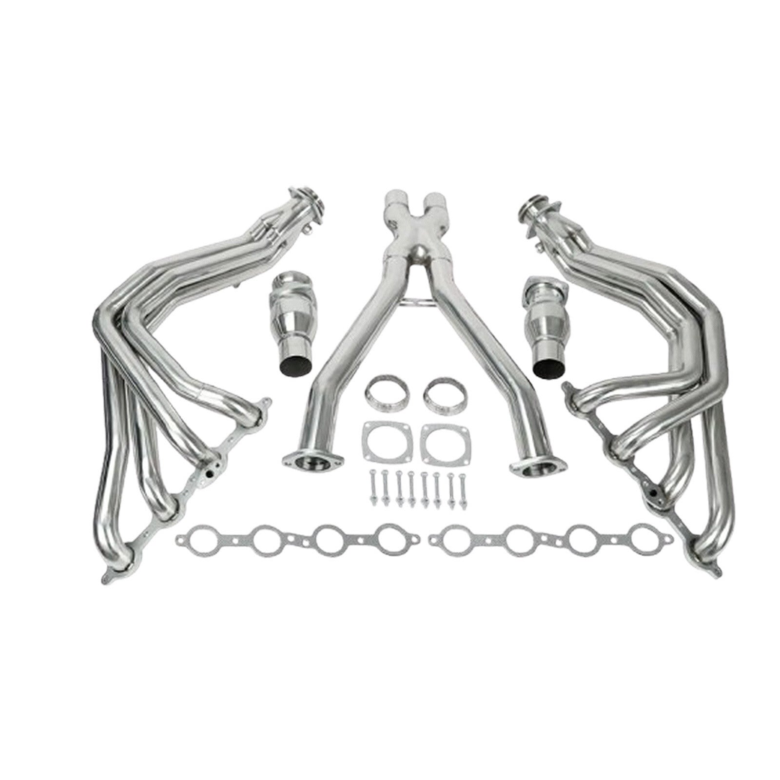 for Chevy for Corvette 1997-04 C5 LS1 LS6 Stainless Exhaust Headers  X Pipe 2SETS