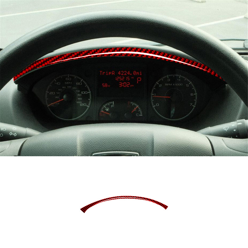 Red Carbon Fiber Interior Speedometer Frame Cover Trim for RAM Promaster 2014-21