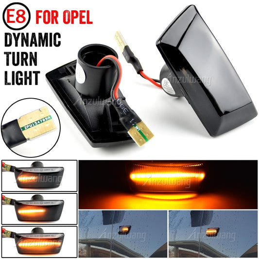 Dynamic Side Marker Turn Light for Opel Astra Zafira for Corsa Insignia Meriva Adam