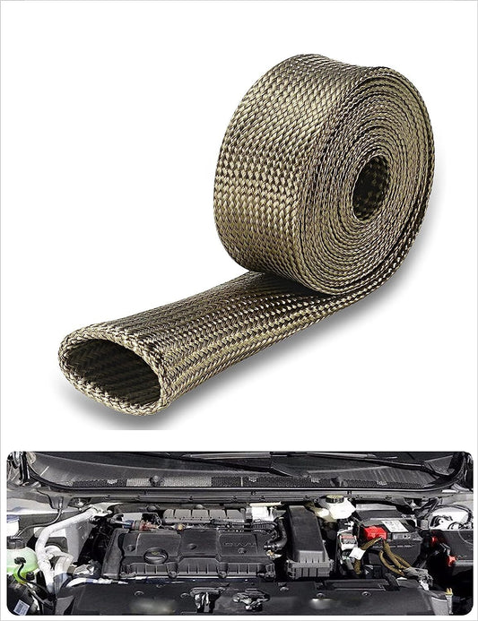 Heat insulation cover for fuel line, automatic hose, spark plug wires, and heat insulation protection cover.