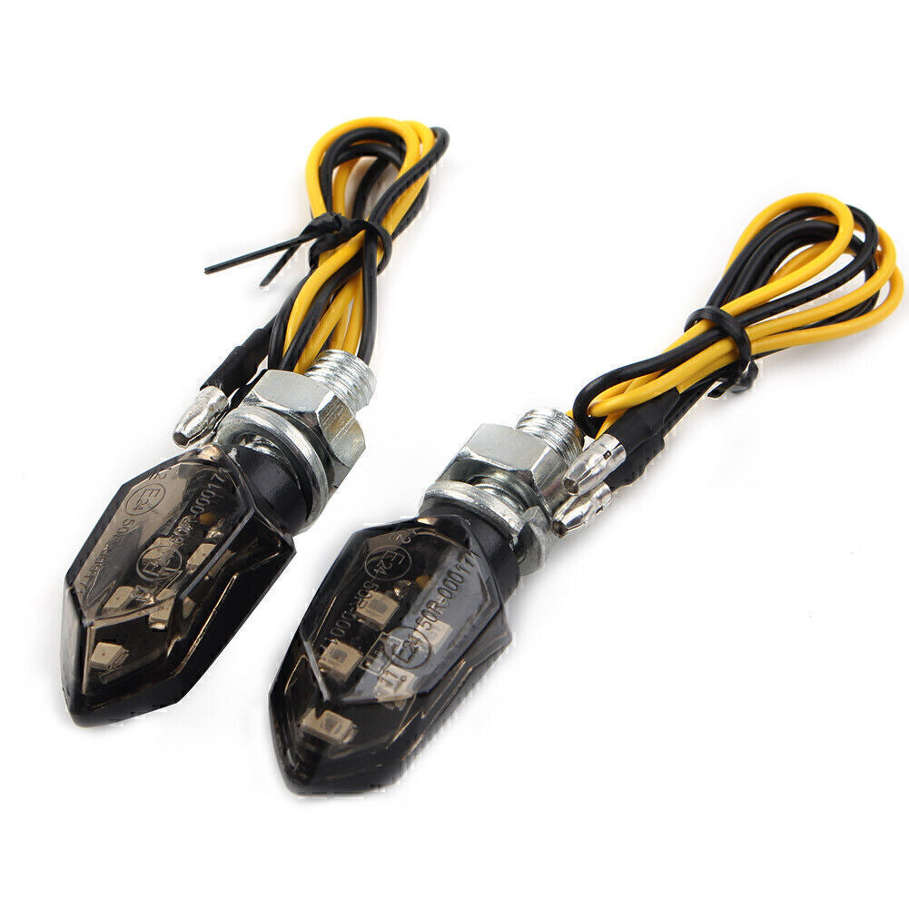Smoke for Mini 12V LED Turn Signals Blinker Light Indicator Amber Lamp