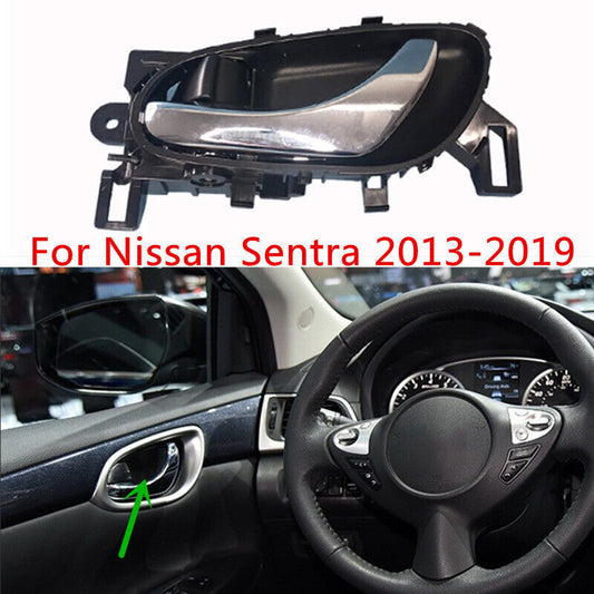 Front Left Inside Interior Door Handle Accessory Fit for Nissan Sentra 2013-2019