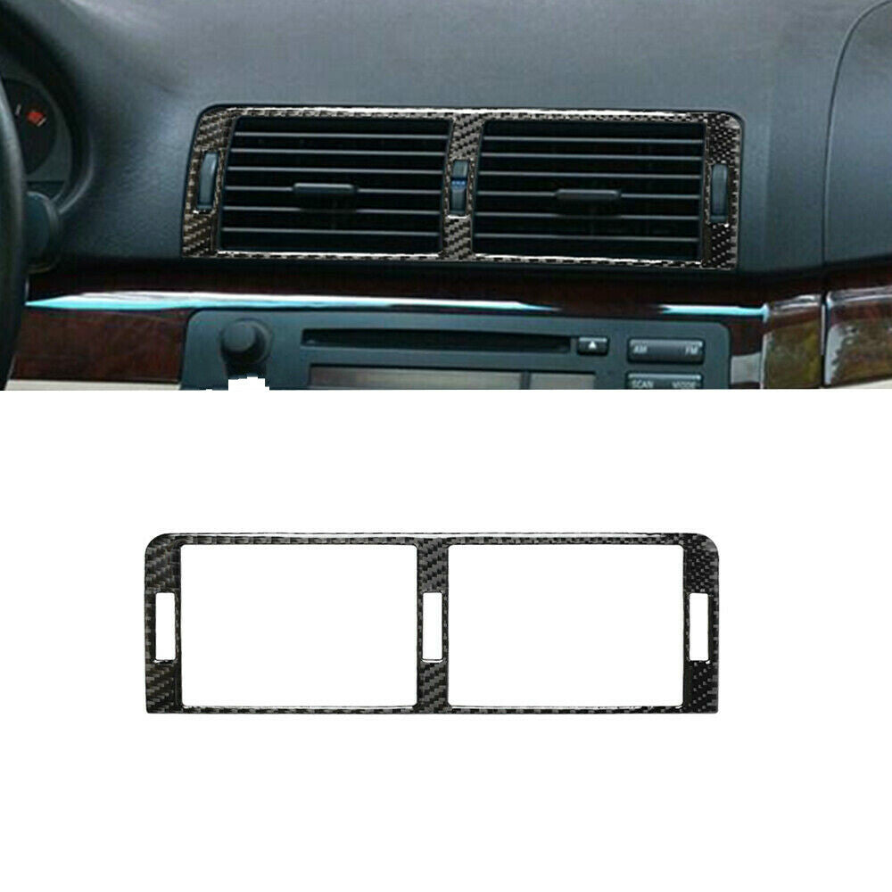 Carbon fiber interior air vent socket cover trim for BMW 3 Series E46 1998 - 2005