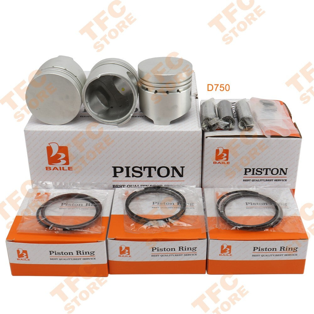 New Kit Piston  Rings 68mm FITS Kubota D750