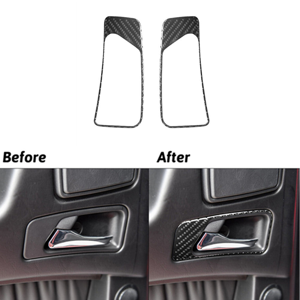 Carbon Fiber Rear Door Handle Frame Trim for Mercedes G-Class G350/G500 2013-18