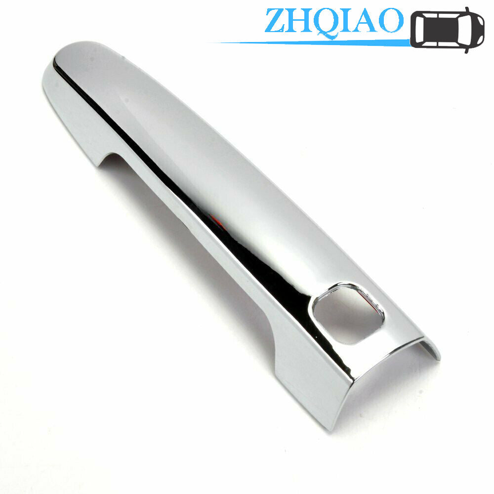 Chrome Door Handle With for Smart Keyhole Cover Trim Fit for TOYOTA RAV4 2006-2012
