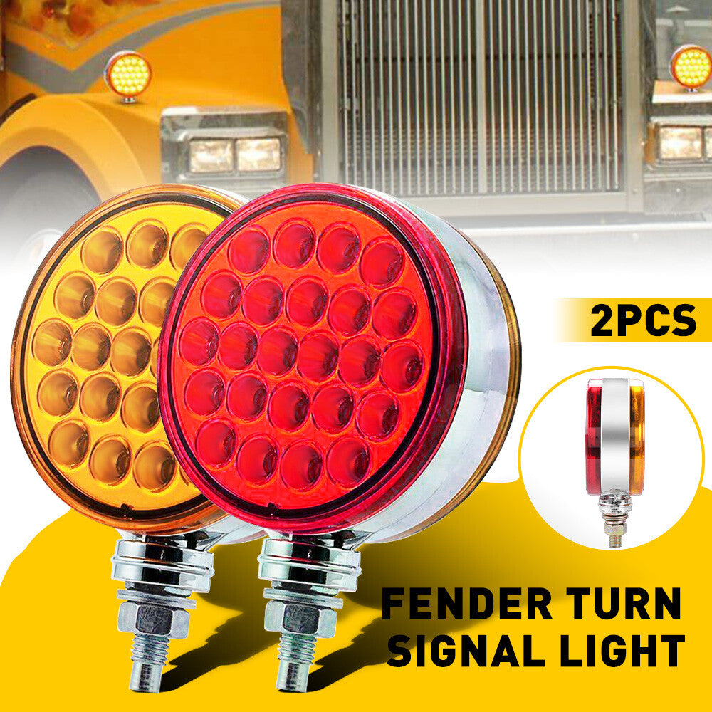 4-inch round dual-face 48 LED Pedestal Fender