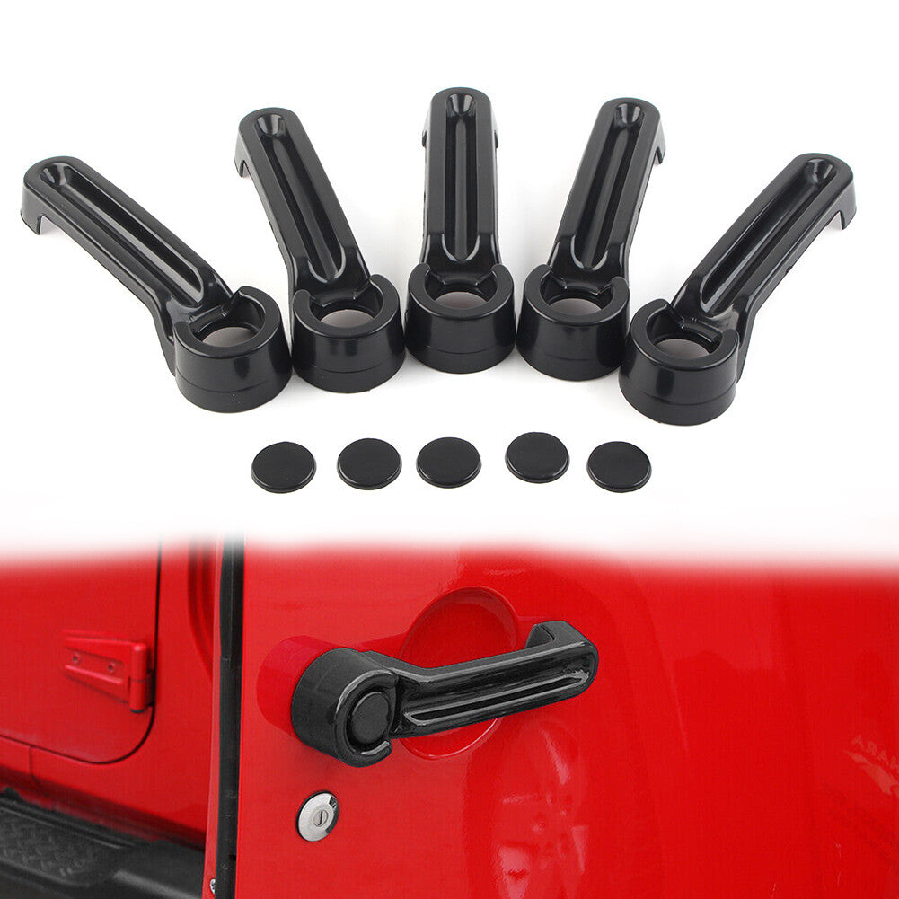Exterior Door Handle Tailgate Cover Trim for Jeep for Wrangler JK 4 Door 2007-2017