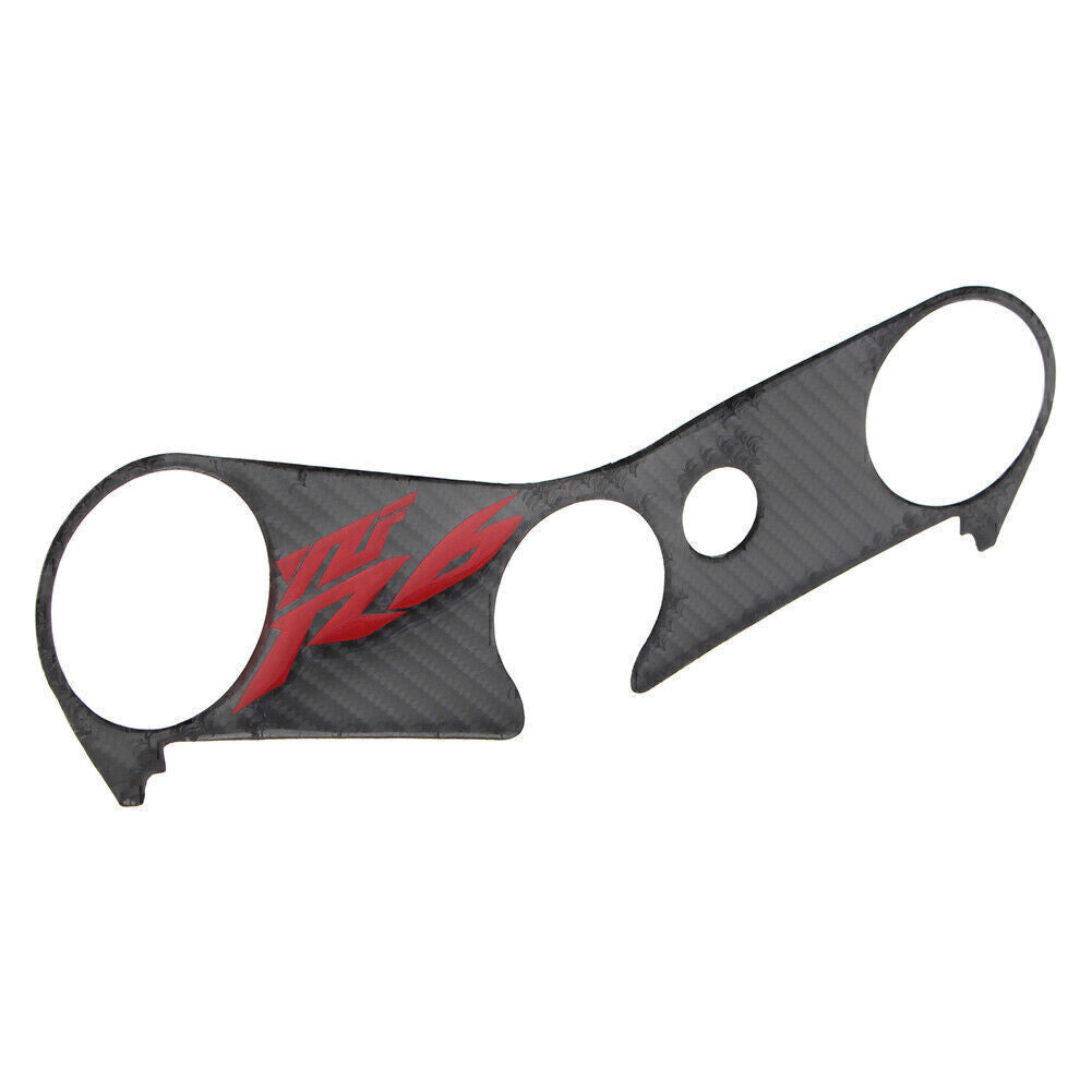 Carbon Look Top Yoke Fork Protector Sticker Cover for Yamaha YZF R6 2006 2007-17