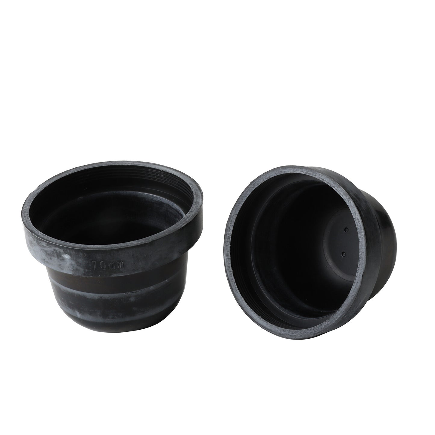 2pcs 70mm Rubber Car Headlight Housing Extended Dust Cover Boot Caps Accessories