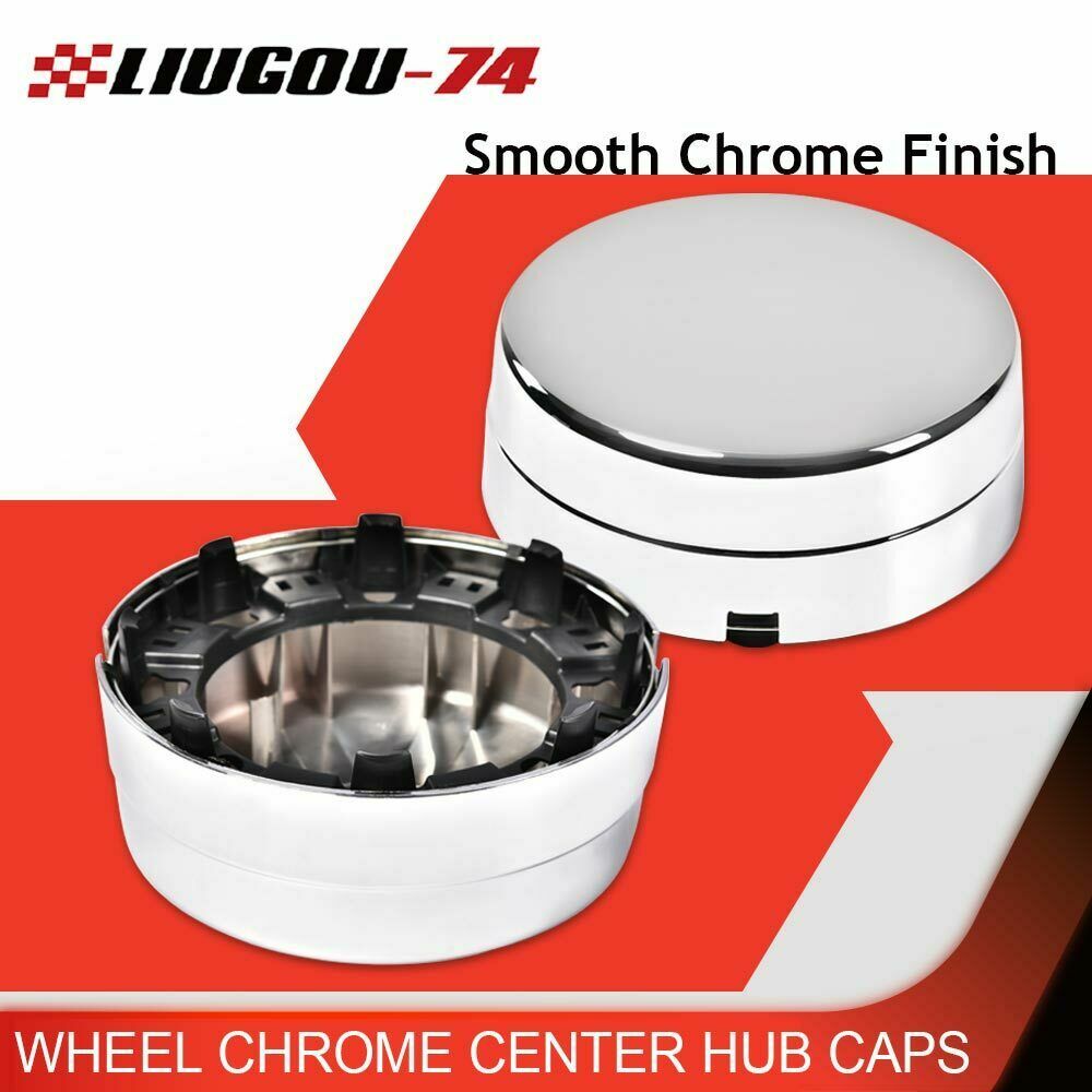 2-piece rear wheel chrome center hubcaps for 03-17 for Dodge for RAM 3500 1-TON dual U