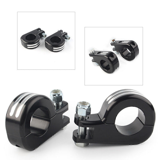1.25 Highway Foot Peg Mounting Ft for Harley Touring Road King Engine Bars Black