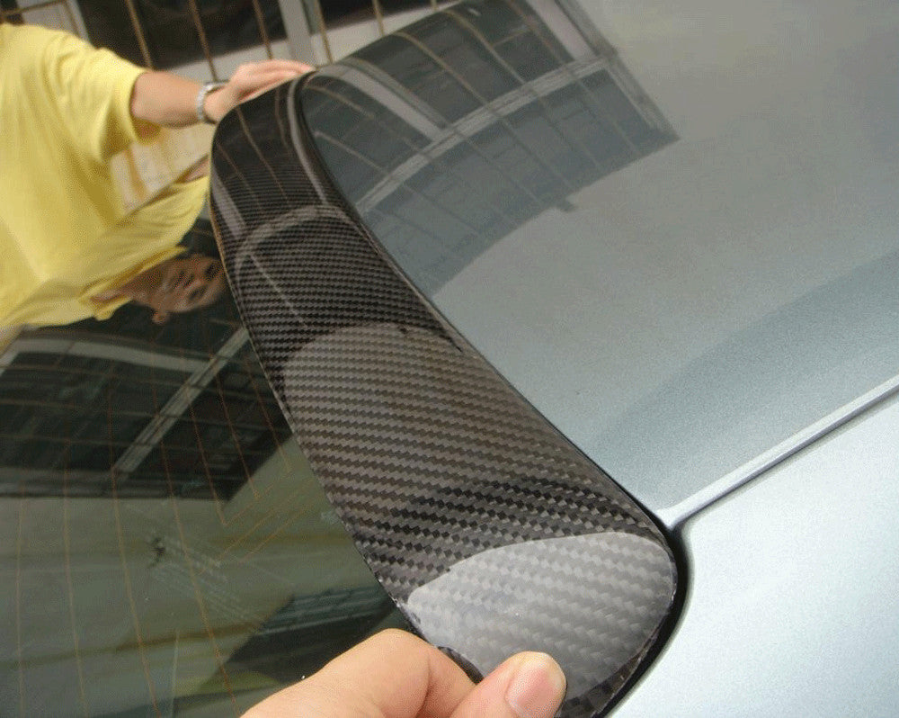 REAL CARBON Rear Roof Spoiler Trunk Wing Lip Refit Fit for Audi A4 B8 2009-2012